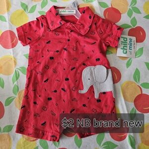 Child of Mine Red Elephant Polo